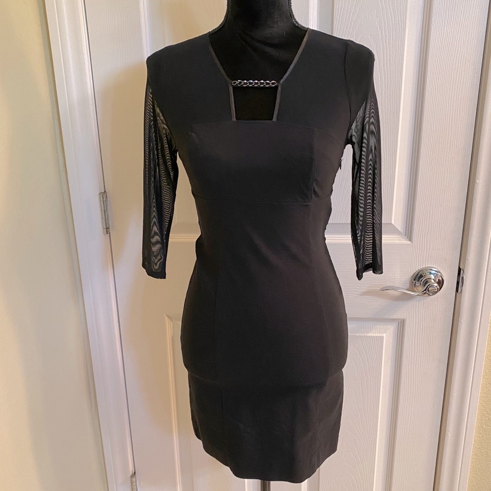 GUESS Black Mesh Dress LBD